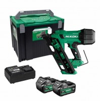 HiKOKI NR1890DCAJPZ 18v 1st Fix Angled Framing Nailer With 2 x 5.0Ah Batteries